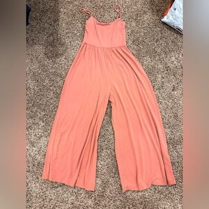 Aritzia Coral Wide-Leg Jumpsuit